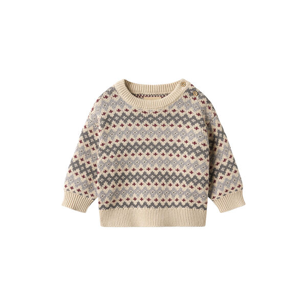 Jacquard Pullover Harlow, flint, Wheat