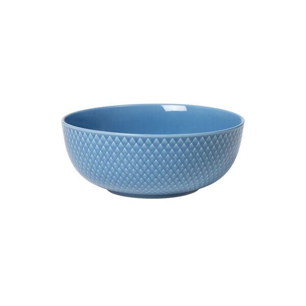 Rhombe Color Bowl, blue, Lyngby Porcel&aelig;n