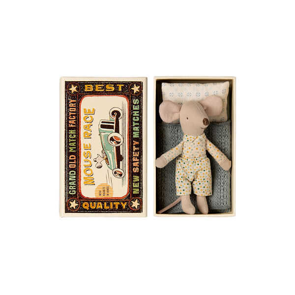 Little Brother Mouse in Matchbox, Maileg