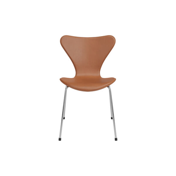 Series 7&trade; 3107 Tailored Chair, saddle brown, Fritz Hansen
