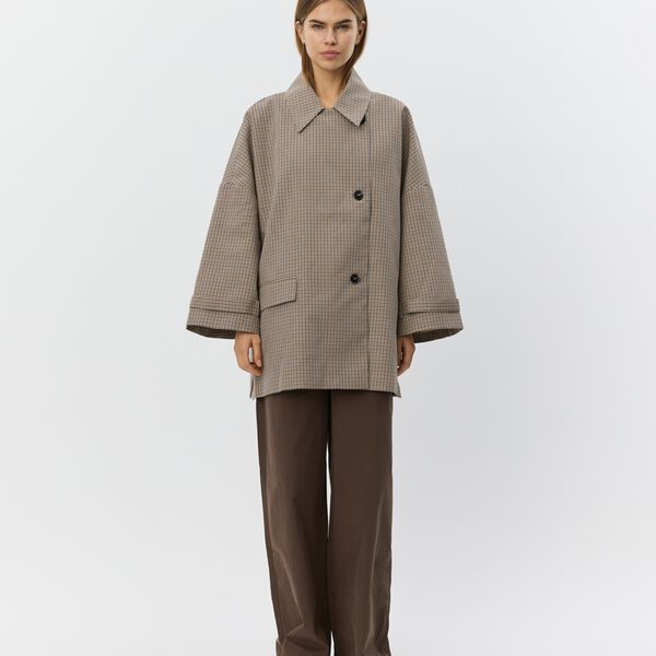 SelinaSW Oversize Check Jacket, check, Sofie Schnoor