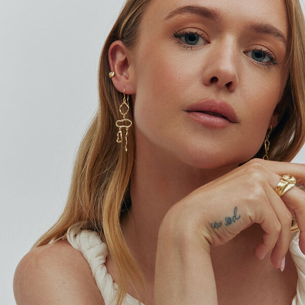 Vela earring set, silver plated, Pure by Nat