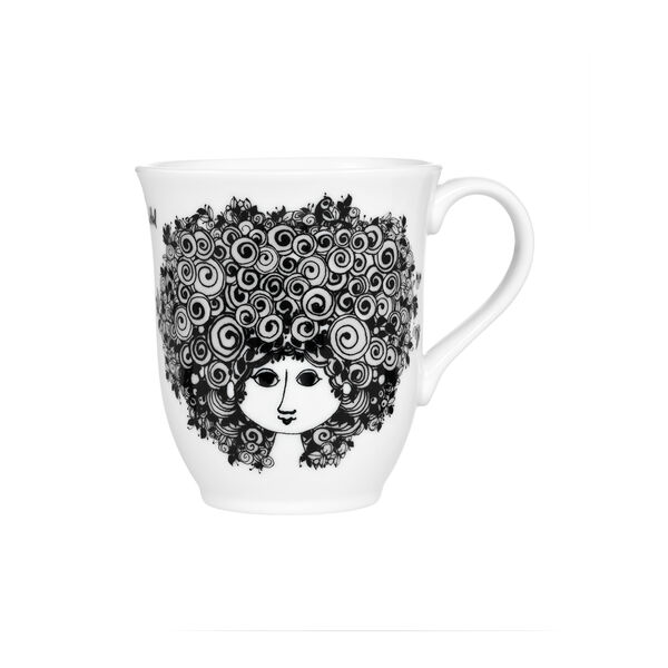 Rosalinde Mug, black Rosalinde Mug, black, Bjørn Wiinblad