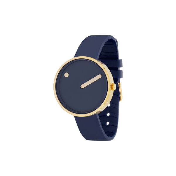 PICTO Wrist Watch, midnight blue/gold/midnight blue, PICTO