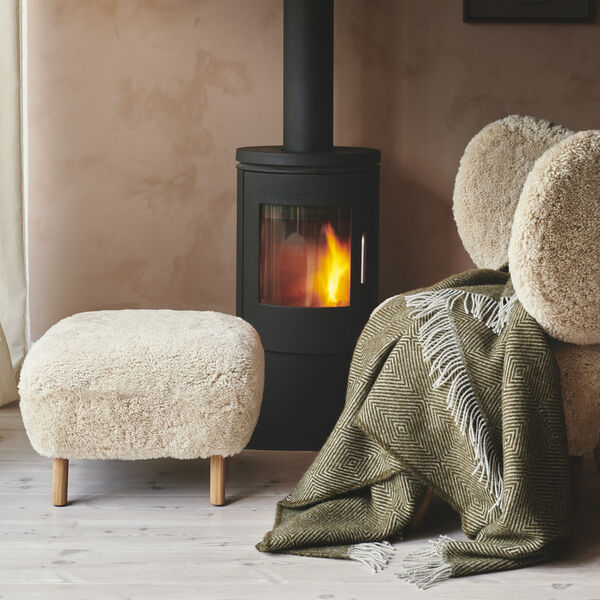 Livø Throw, 02109 seaweed Livø Throw, 02109 seaweed, Silkeborg Uldspinderi