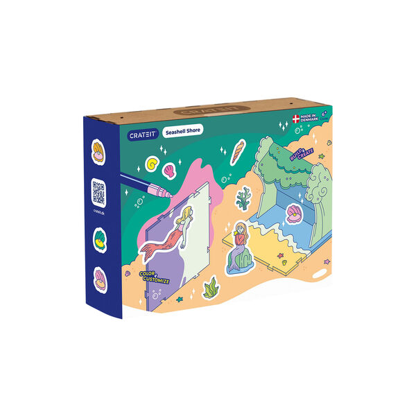 The Little Mermaid Wooden Toy | Seashell Shore, Crateit