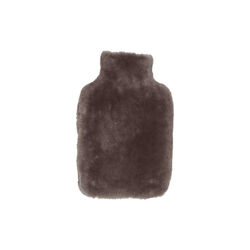 Hot Water Bottle of Moccasin , dark grey, NATURES Collection