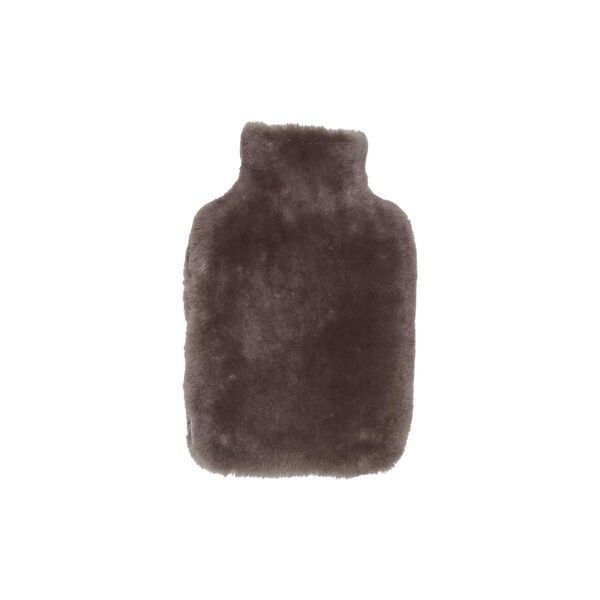 Hot Water Bottle of Moccasin , dark grey, NATURES Collection