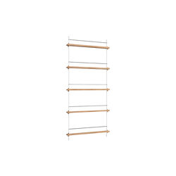 Magazine Shelving Tall, oak/white, MOEBE