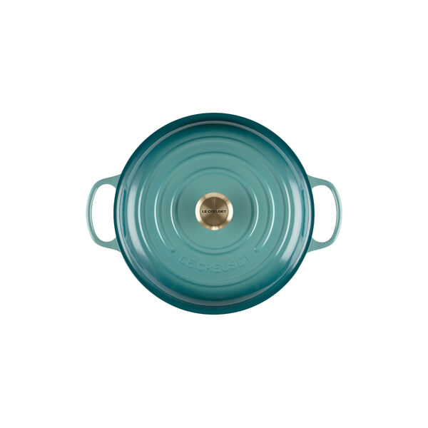Signature cast iron buffet pot 30 cm, bleu riviera, Le Creuset