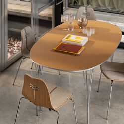 Superellipse&trade; | B616 | Dining Table | Amber, Fritz Hansen