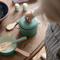 Kitchen Pot and Pan Set, sage green, Sebra