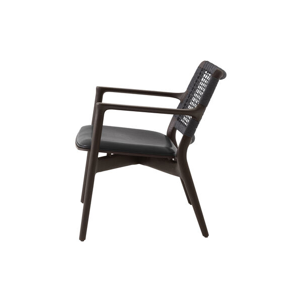 VIPP488 Cabin Lounge Chair, dark oak/black, Vipp