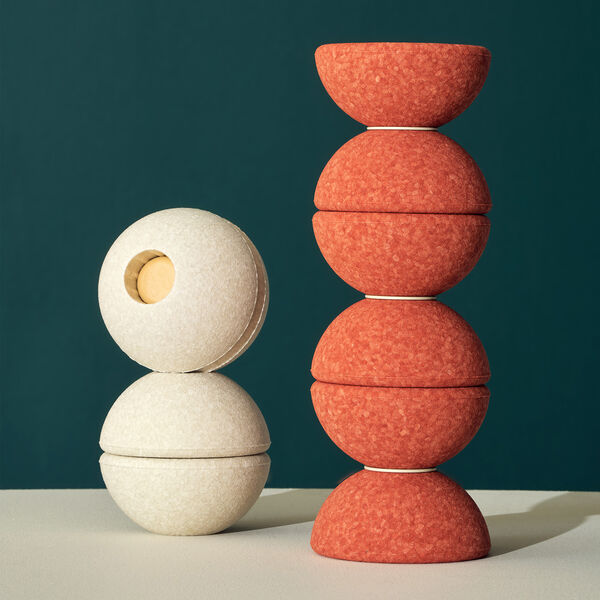 3 x Foam Balls, sand grey/honey yellow, MODU