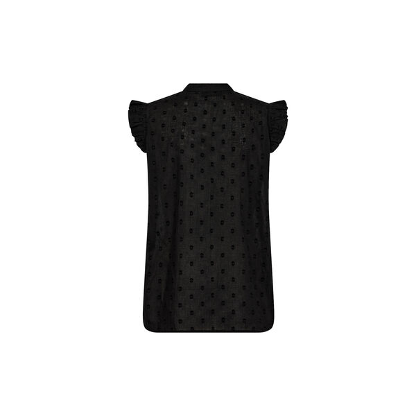 PD-Mabel Dobby Dot SL Shirt, black PD-Mabel Dobby Dot SL Shirt, black, Pieszak