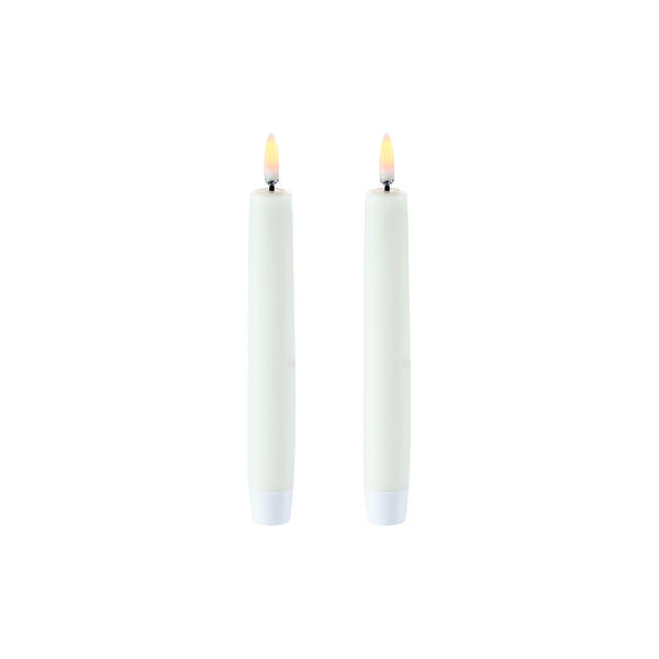 LED Classic Taper Candle 15 cm 2 pcs, nordic white LED Classic Taper Candle 15 cm 2 pcs, nordic white, Uyuni Lighting