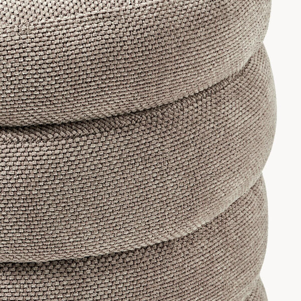 Alto Pouf with Storage Space, woven taupe, Westwing Collection