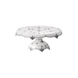 Black Fluted Half Lace Cakestand Ø 33 cm, Royal Copenhagen