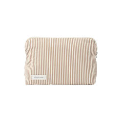 Celia Toiletry Bag, brown beach stripe, Studio Feder