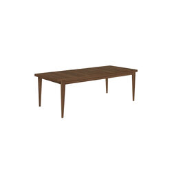 S-Table Dining Table Rectangular Extendable, matt lacquered american walnut, GUBI