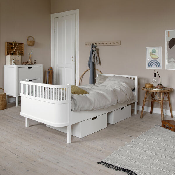 Sebra Bed Drawer, classic white, Sebra