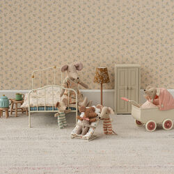 Mouse Pram, coral, Maileg