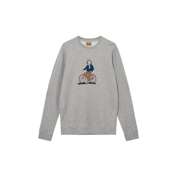 MMGLudvig Crew Sweat, grey melange, MOS MOSH Gallery