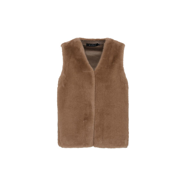 Waistcoat  Fur Coat, camel Waistcoat  Fur Coat, camel, Micha