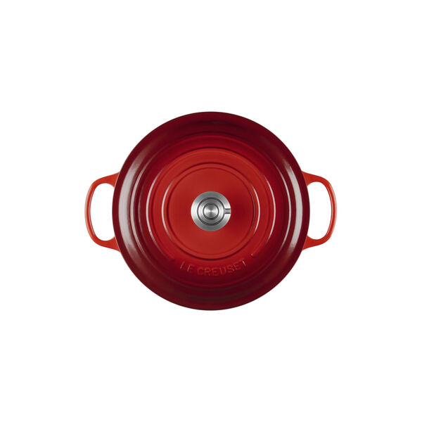 Signature Round Cocotte | 28 cm | Cerise, Le Creuset