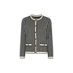 Cardigan UniqueHoundToothKnit | Black/Off White | Cardigan, Micha
