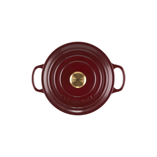 Signature round cast iron pot &Oslash; 20 cm, garnet, Le Creuset