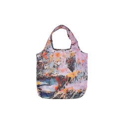 PINK LEAVES grocery bag, pink, Bella Ballou