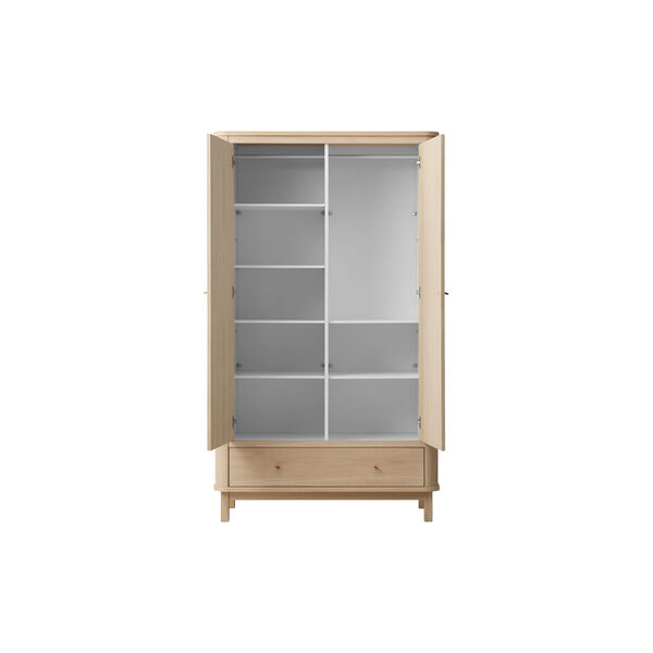 Wood Wardrobe 2 Doors, oak Wood Wardrobe 2 Doors, oak, Oliver Furniture