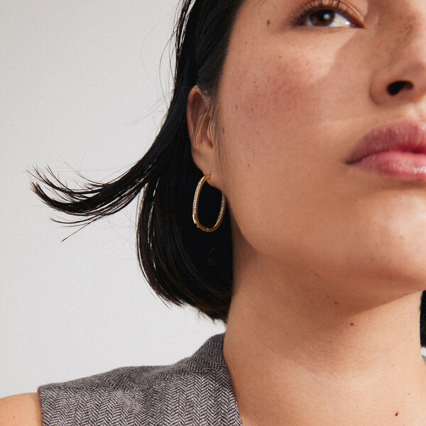 STAR Recycled Hoops, gold-plated STAR Recycled Hoops, gold-plated, Pilgrim