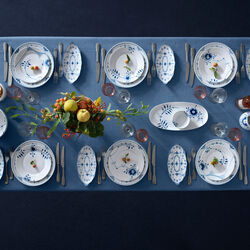 Blue Fluted Half Lace Dish 24.5 cm, Royal Copenhagen