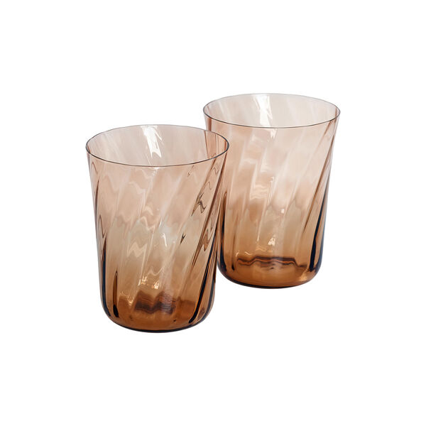 Concave glasses 2 pcs, sepia, Stilleben