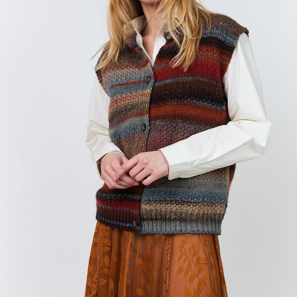 NynneLL Knit Vest SL, rust, Lollys Laundry