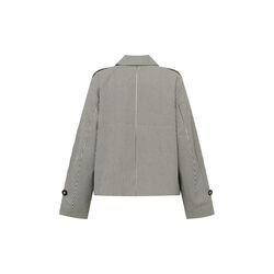 Becker-M Outerwear, black beige stripe, mbyM