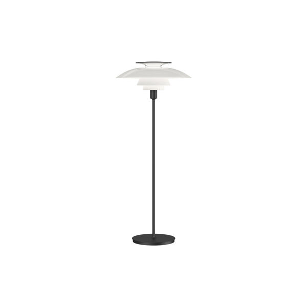 PH 80 Floor Lamp, white opal/black PH 80 Floor Lamp, white opal/black, Louis Poulsen