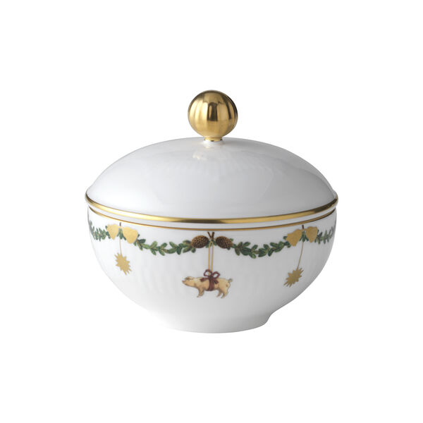 Star Fluted Christmas Sugar Bowl, Royal Copenhagen
