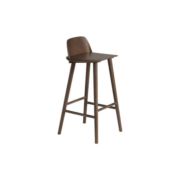 Nerd Bar stool, stained dark brown, Muuto