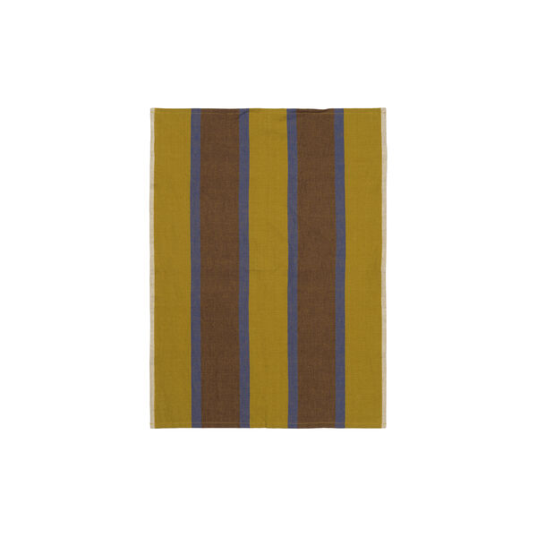 Hale Tea Towel, lime/bright blue/chocolate, ferm LIVING