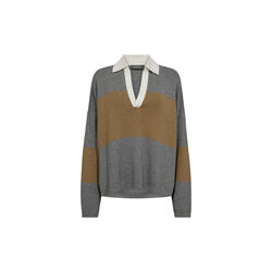 MMWylie Tani Bold Stripe Knit, true camel, MOS MOSH