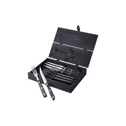 Old Farmer Black Cutlery Box 8 parts, Gense
