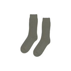 Merino Wool Blend Sock, dusty olive, Colorful Standard