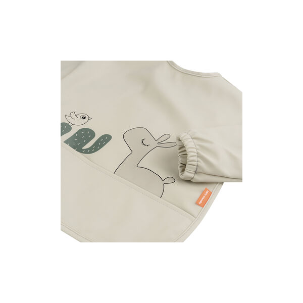 Lalee Sleeved Pocket Bib, sand, Done by Deer