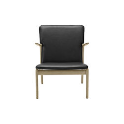 OW124 Beak Chair, soap treated oak/black, Carl Hansen & S&oslash;n