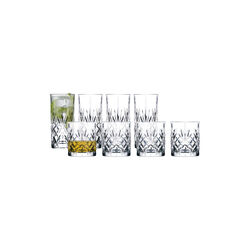 Melodia Whisky glass/Highball 8 parts, Lyngby Glas