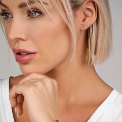 OPHELIA EARRING, gold/diamond/freshwater pearls, Spirit Icons