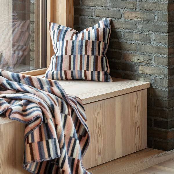 IDA Cushion, rosa blue, R&oslash;ros Tweed